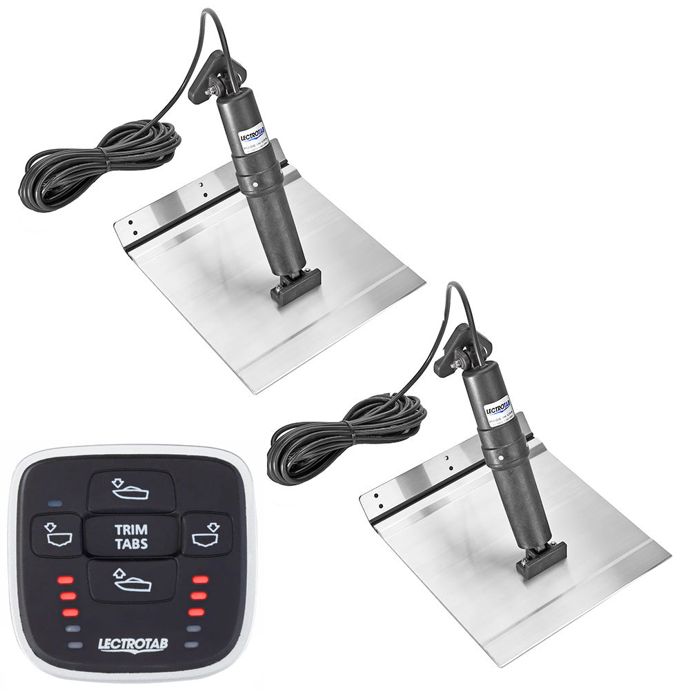 Lectrotab XKA Aluminum Alloy Trim Tab Kit w/MLC-1 Control - 9 x 18 - Deckhand Marine Supply