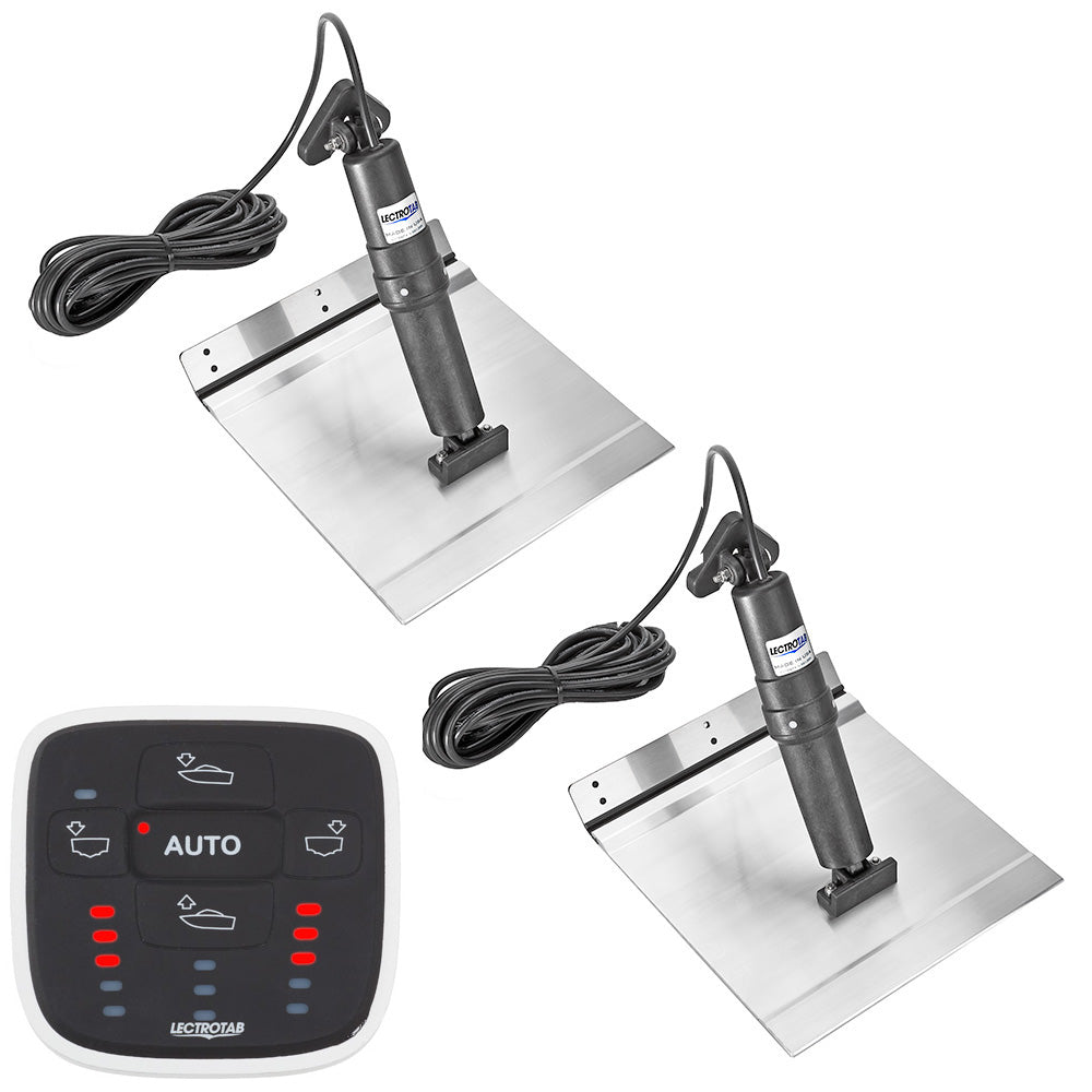 Lectrotab XKA Aluminum Alloy Trim Tab Kit w/ALC-1 Control - 9 x 9 - Deckhand Marine Supply