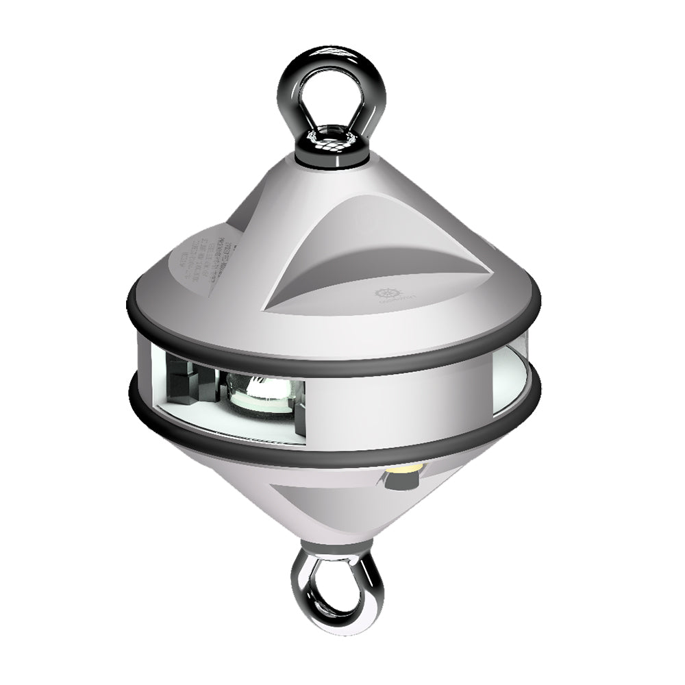 Lopolight Series 200-012 - Hoist Light - 2NM - White - Silver Housing - Deckhand Marine Supply