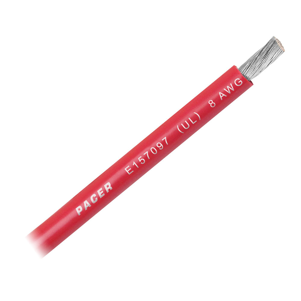Pacer Red 8 AWG Battery Cable - Sold By The Foot - Deckhand Marine Supply