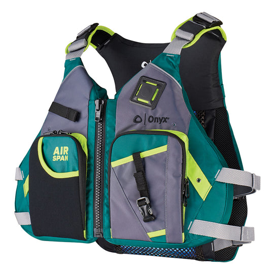Onyx Airspan Angler Life Jacket - XL/2X - Green - Deckhand Marine Supply