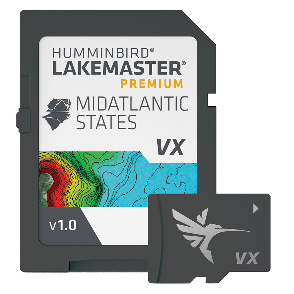 Humminbird LakeMaster VX Premium - Mid-Atlantic States - Deckhand Marine Supply