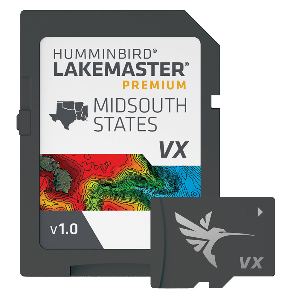 Humminbird LakeMaster VX Premium - Mid-South States - Deckhand Marine Supply