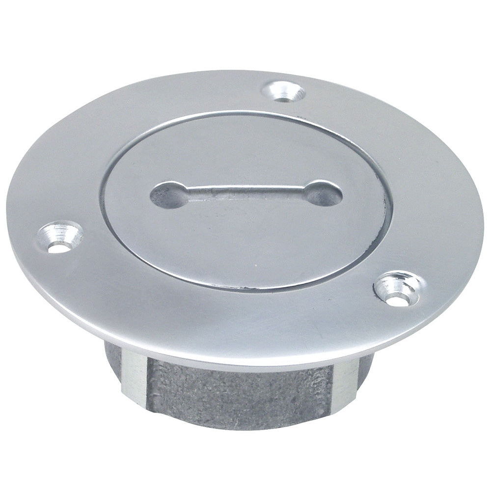 Perko 1" Chrome Unmarked Pipe Deck Plate - Deckhand Marine Supply