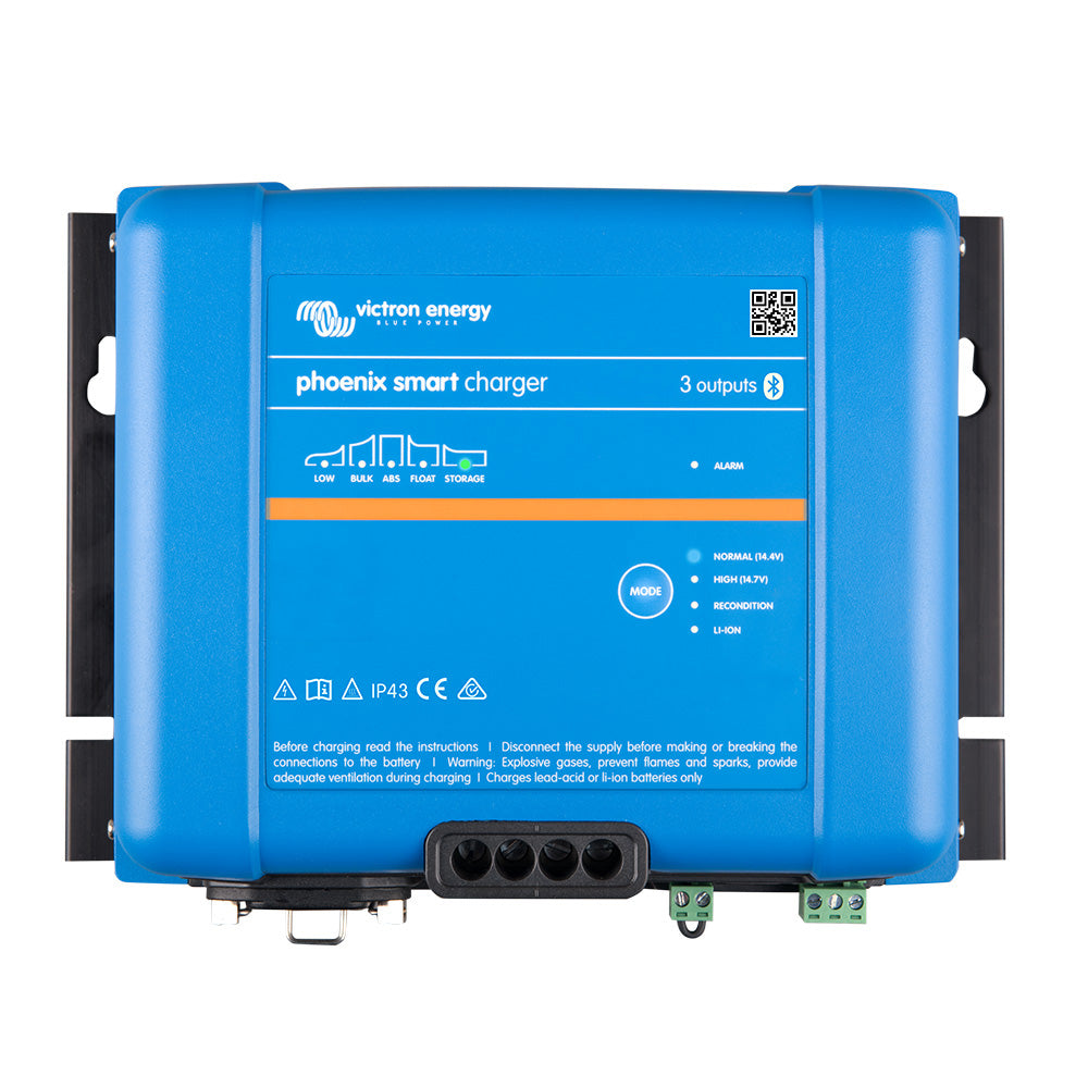 Victron Phoenix Smart IP43 Charger 24/25 (3) 120-240VAC Requires 5-15P Mains Cord - Deckhand Marine Supply