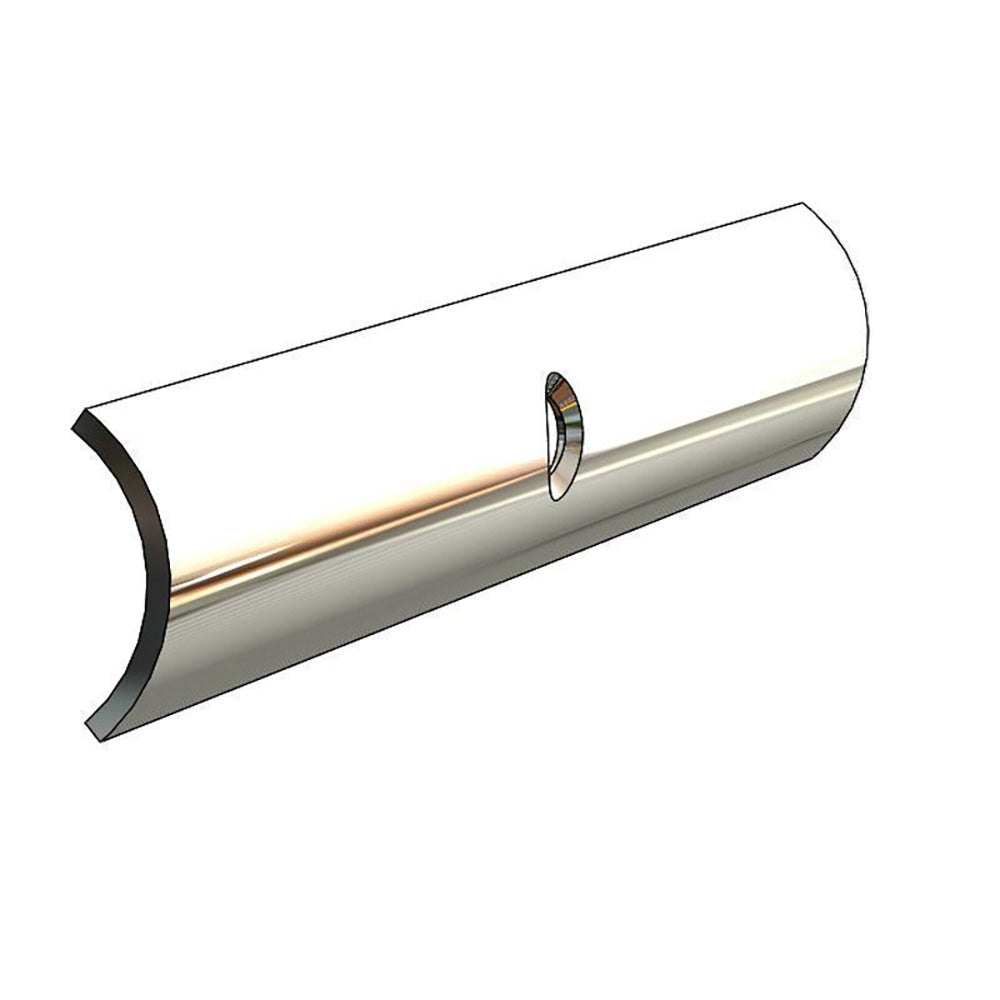 TACO Hollow Back 304 Stainless Steel Rub Rail Insert 3/4" x 6 - Deckhand Marine Supply