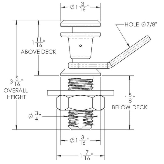 TACO Quick Release Fender Lock Kit - Deckhand Marine Supply