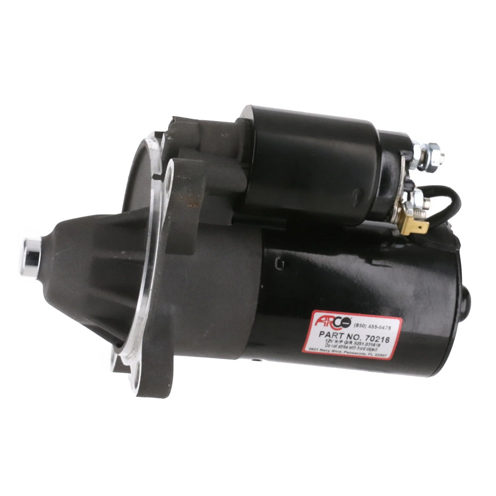 ARCO Marine High-Performance Inboard Starter w/Gear Reduction  Permanent Magnet - Clockwise Rotation (2.3 Fords) - Deckhand Marine Supply
