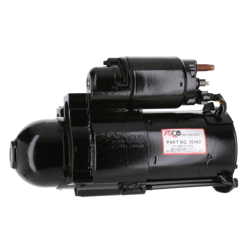 ARCO Marine Top Mount Inboard Starter w/Gear Reduction - Counter Clockwise Rotation - Deckhand Marine Supply