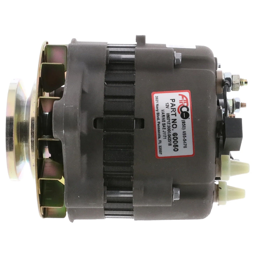 ARCO Marine Premium Replacement Alternator w/Single Groove Pulley - 12V, 55A - Deckhand Marine Supply