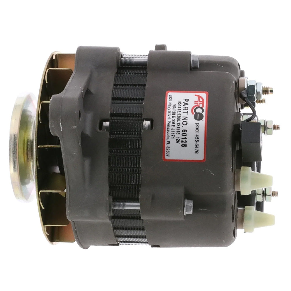 ARCO Marine Premium Replacement Inboard Alternator w/Single Groove Pulley - 12V 55A - Deckhand Marine Supply