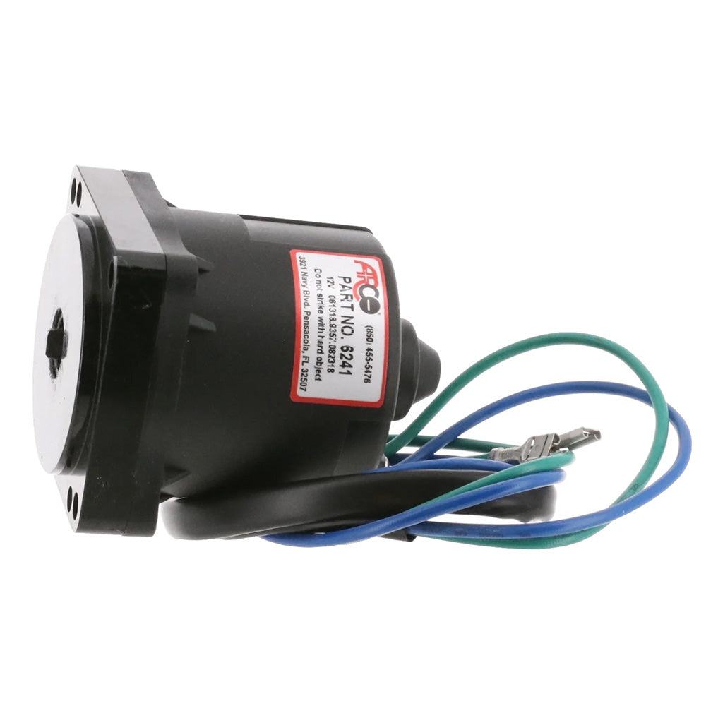 ARCO Marine Replacement Johnson/Evinrude Tilt Trim Motor - 2-Wire, 4 Bolt, Flat Blade Shaft - Deckhand Marine Supply