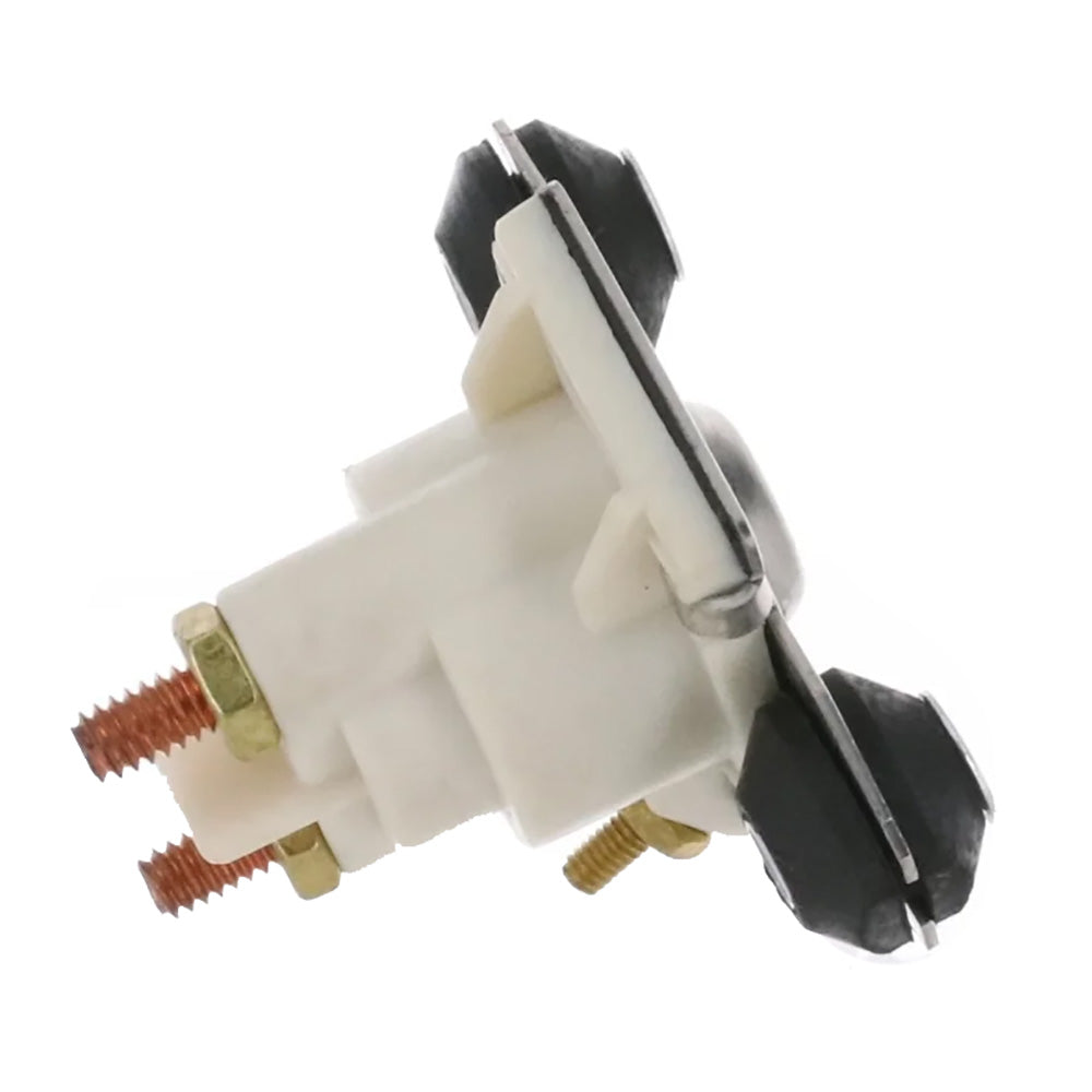 ARCO Marine Outboard Solenoid w/Flat Isolated Base  White Housing - Deckhand Marine Supply