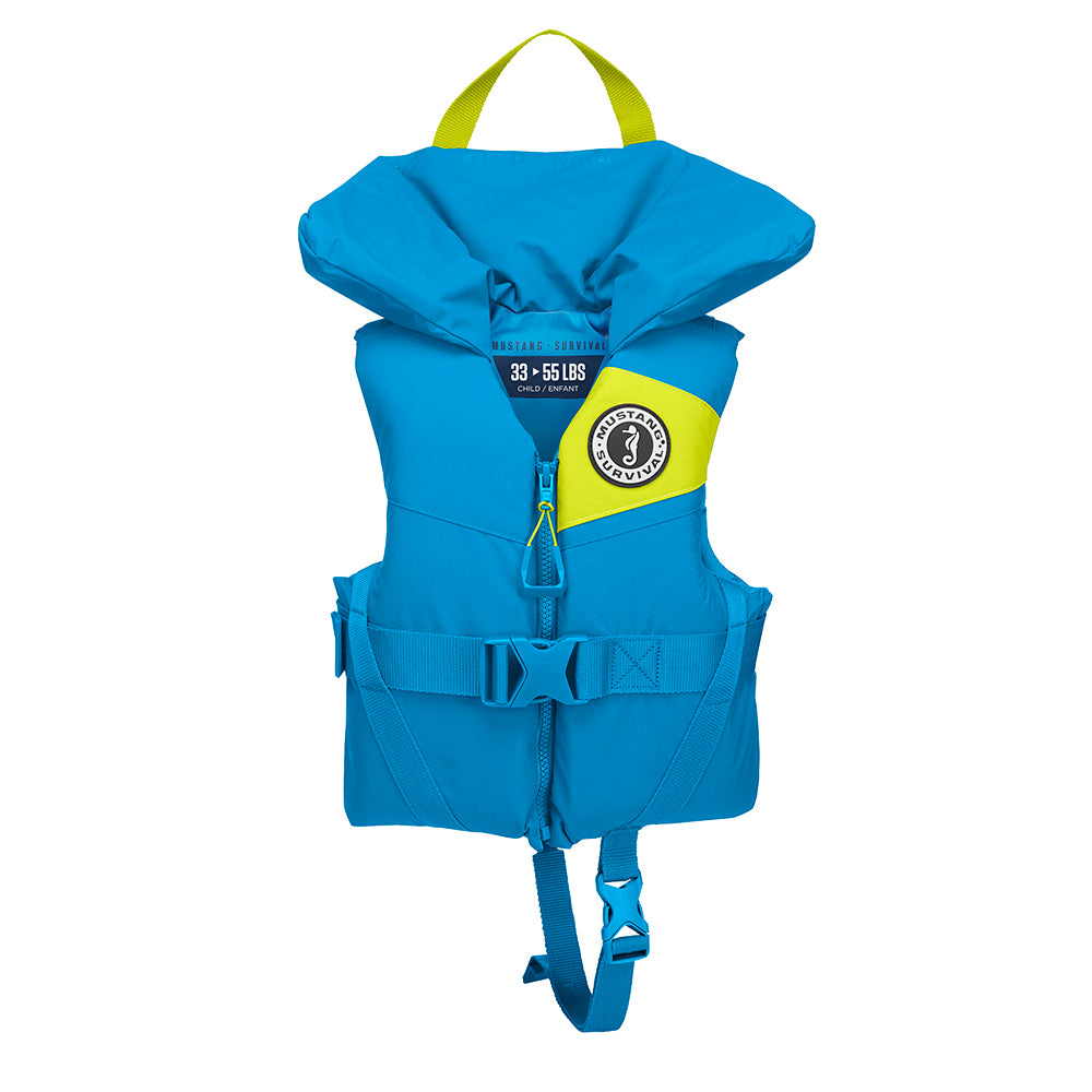 Mustang Lil Legends Child Foam Vest - Azure Blue - Deckhand Marine Supply
