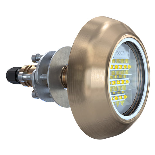 OceanLED Explore E6 Thru Hull - Blue  White - Deckhand Marine Supply