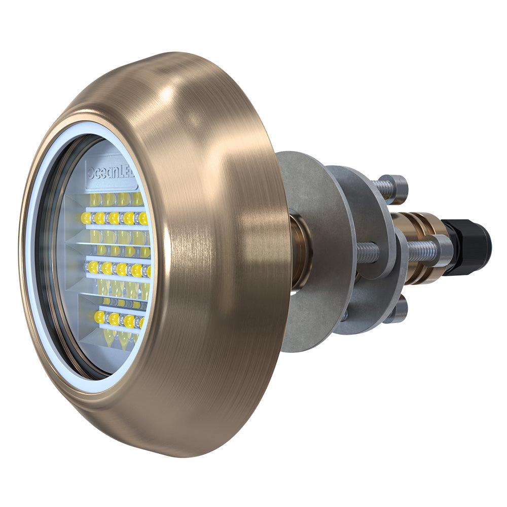 OceanLED Explore E6 Thru Hull - Blue  White - Deckhand Marine Supply