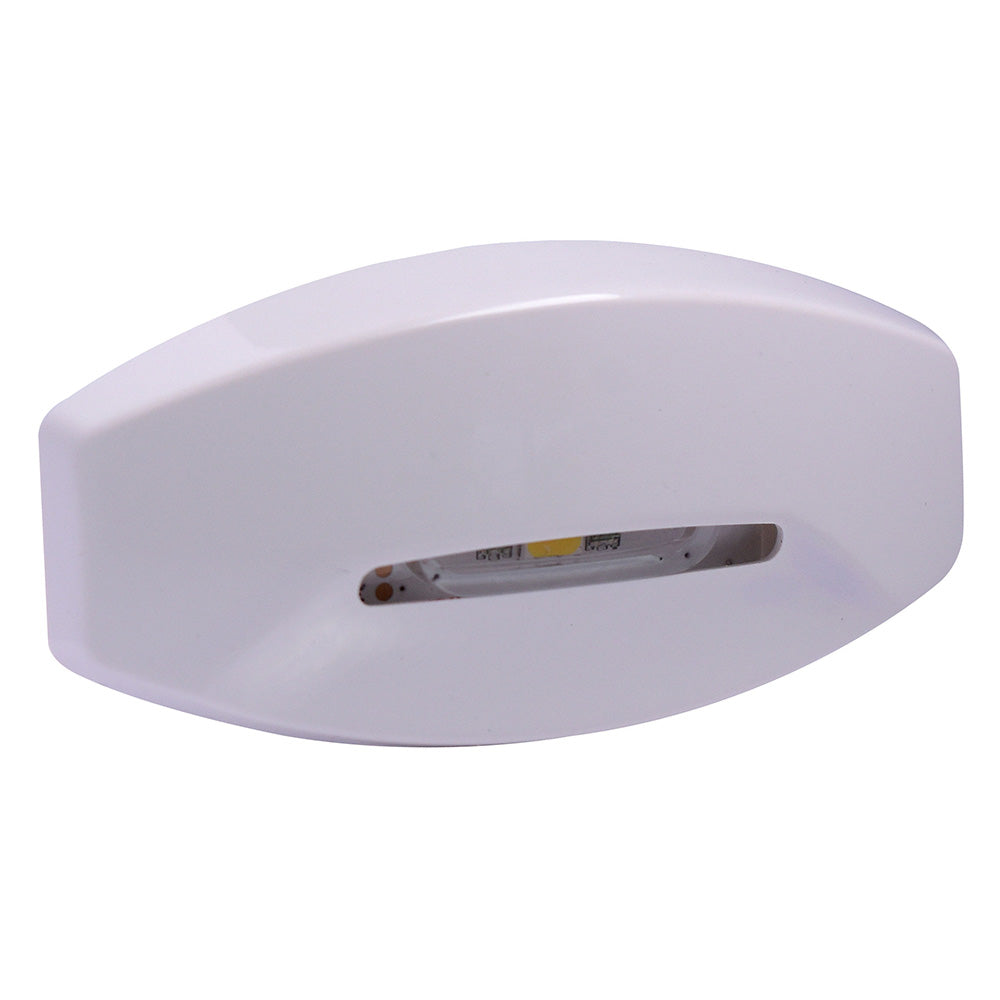 Lumitec Fiji Courtesy Light - White Housing - Indirect RGBW Lights - 4-Pack - Deckhand Marine Supply