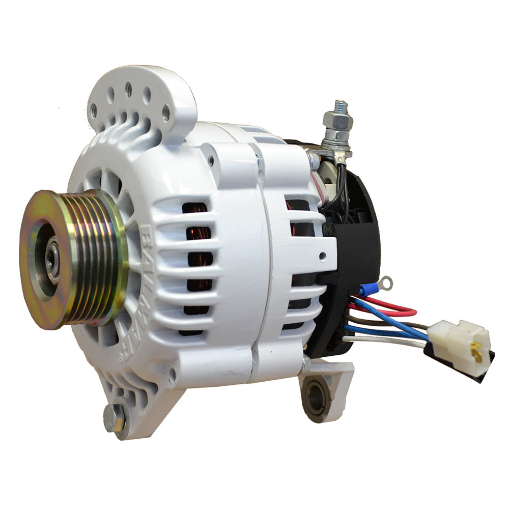 Balmar Alternator 120 AMP 12V 4" Dual Foot Saddle K6 Pulley w/Isolated Ground - Deckhand Marine Supply