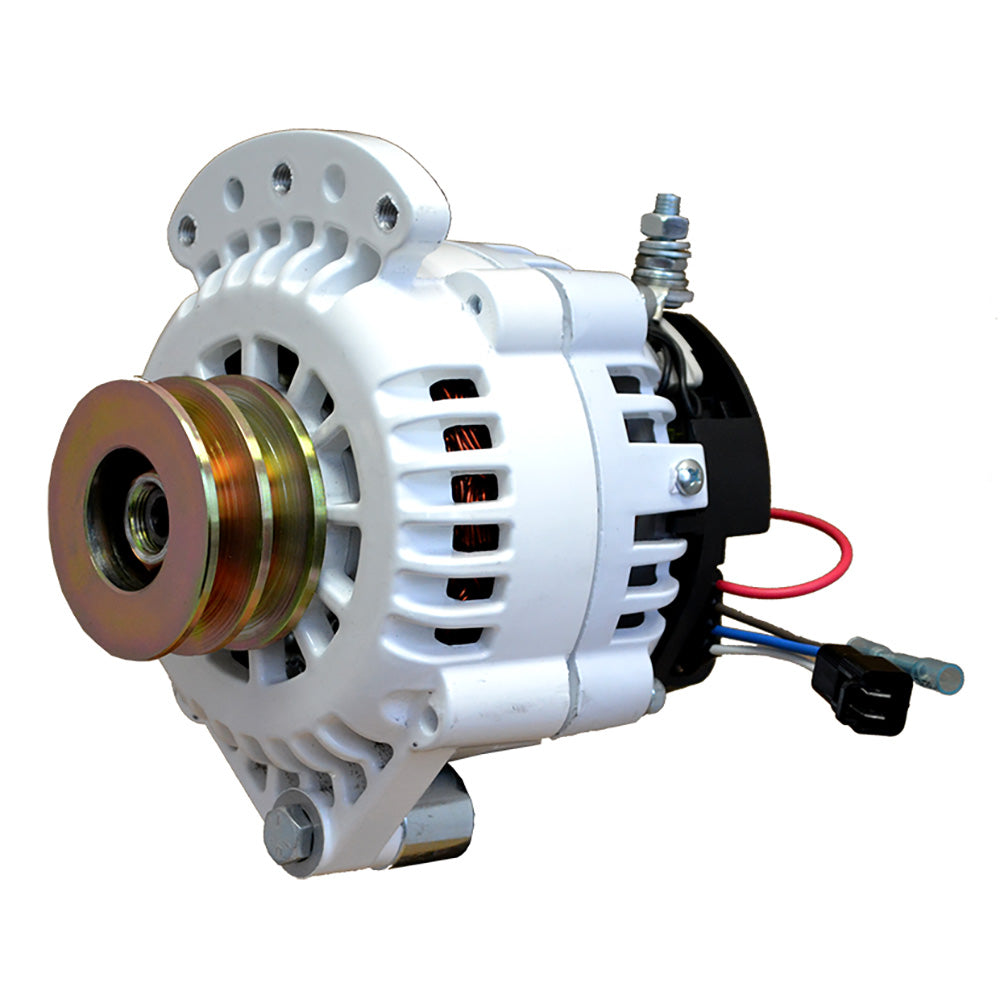 Balmar Alternator 100 AMP 12V 1-2" Single Foot Spindle Mount Dual Vee Pulley w/Isolated Ground - Deckhand Marine Supply