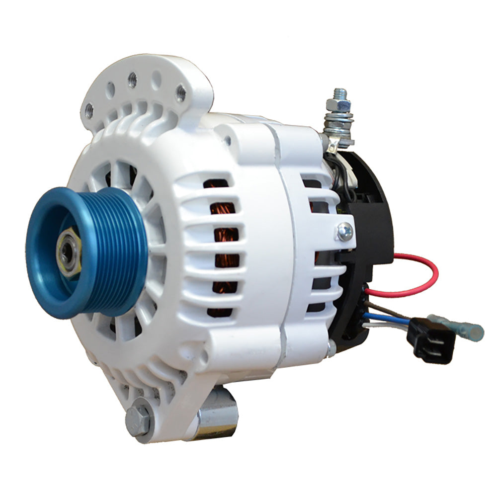 Balmar Alternator 100 AMP 12V 1-2" Single Foot Spindle Mount J10 Pulley w/Isolated Ground - Deckhand Marine Supply