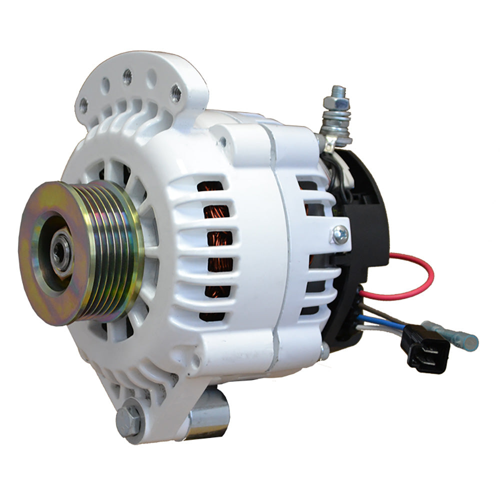 Balmar Alternator 100 AMP 12V 1-2" Single Foot Spindle Mount K6 Pulley w/Isolated Ground - Deckhand Marine Supply