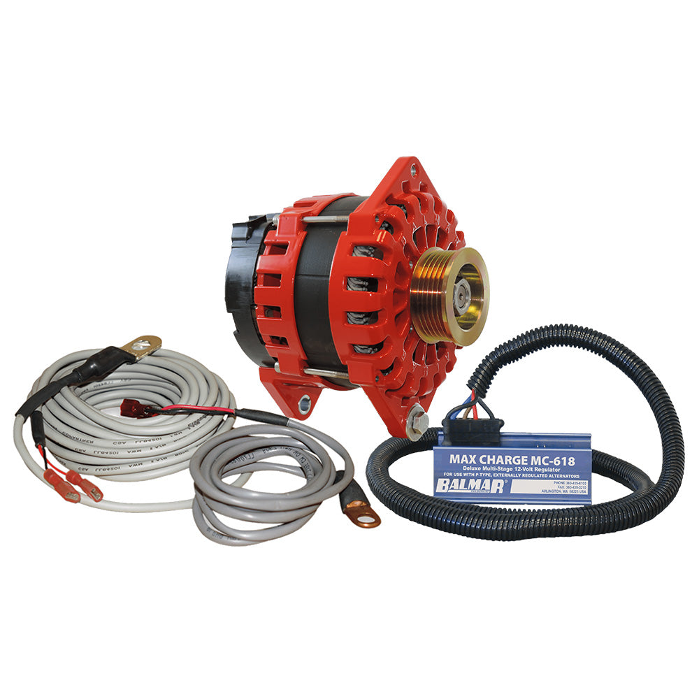 Balmar Alternator 170 AMP 12V 4" Dual Foot Saddle K6 Pulley - Deckhand Marine Supply