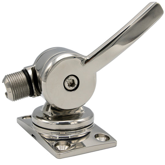 Shakespeare 6187 Sleek  Compact Stainless Steel Rotatable 4-Way Ratchet Mount - Deckhand Marine Supply