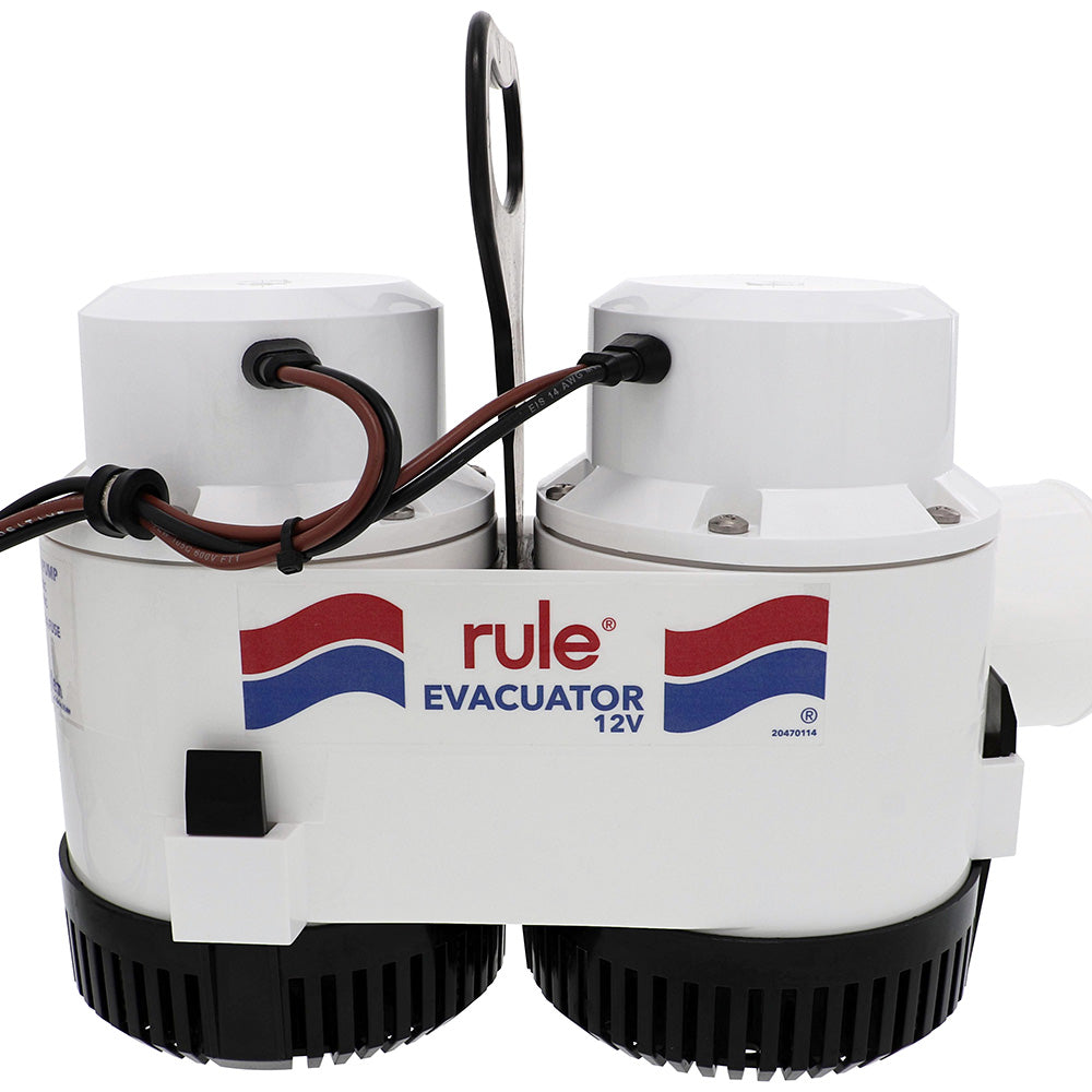 Rule 7700D GPH Evacuator High Volume Utility Pump - 12V - Deckhand Marine Supply
