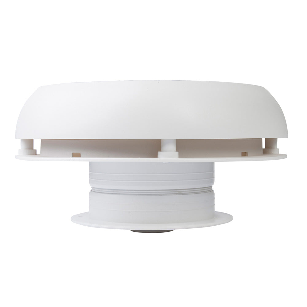 Marinco Day/Night Solar Vent 4" - White - Deckhand Marine Supply