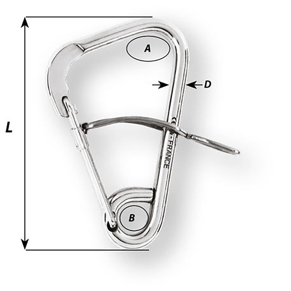 Wichard Automatic Mooring Hook - 170mm Length - 6-11/16" - Deckhand Marine Supply