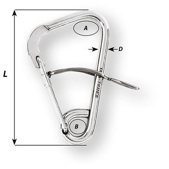 Wichard Automatic Mooring Hook - 170mm Length - 6-11/16" - Deckhand Marine Supply