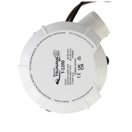 Attwood Tsunami MK2 Manual Bilge Pump - T1200 - 1200 GPH  12V - Deckhand Marine Supply