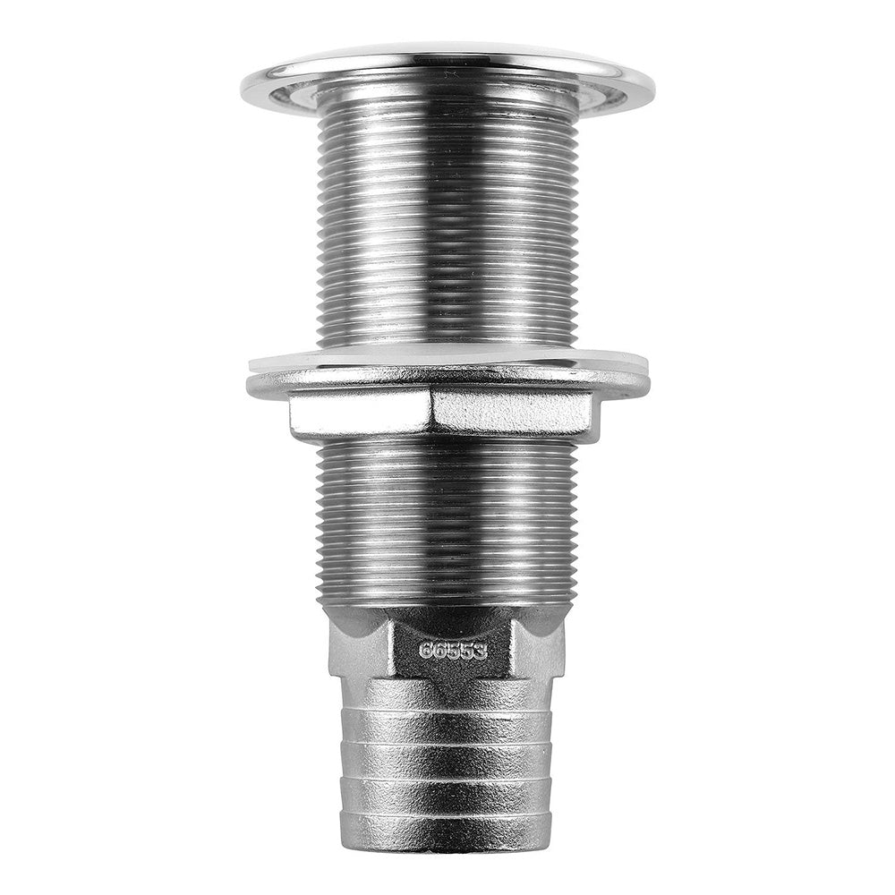 Attwood Stainless Steel Scupper Valve Barbed - 1-1/2" Hose Size - Deckhand Marine Supply