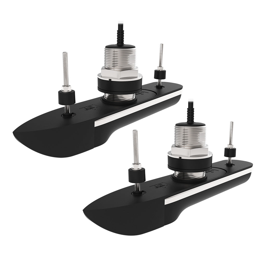Raymarine RVM-412 Stainless Steel Thru-Hull Pair, 12 Degree Deadrise  10M Cable - Deckhand Marine Supply