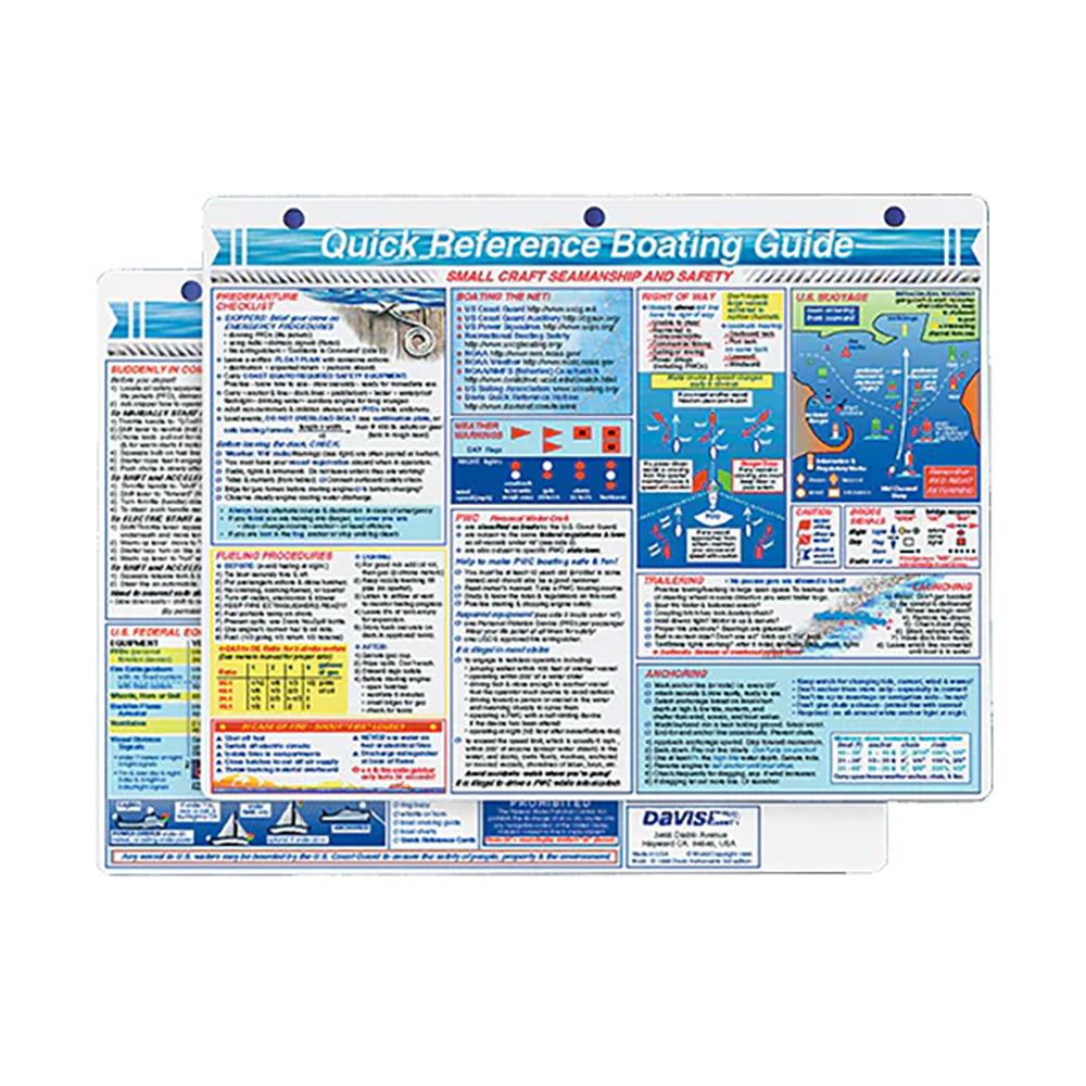 Davis Quick Reference Boating Guide Card - Deckhand Marine Supply