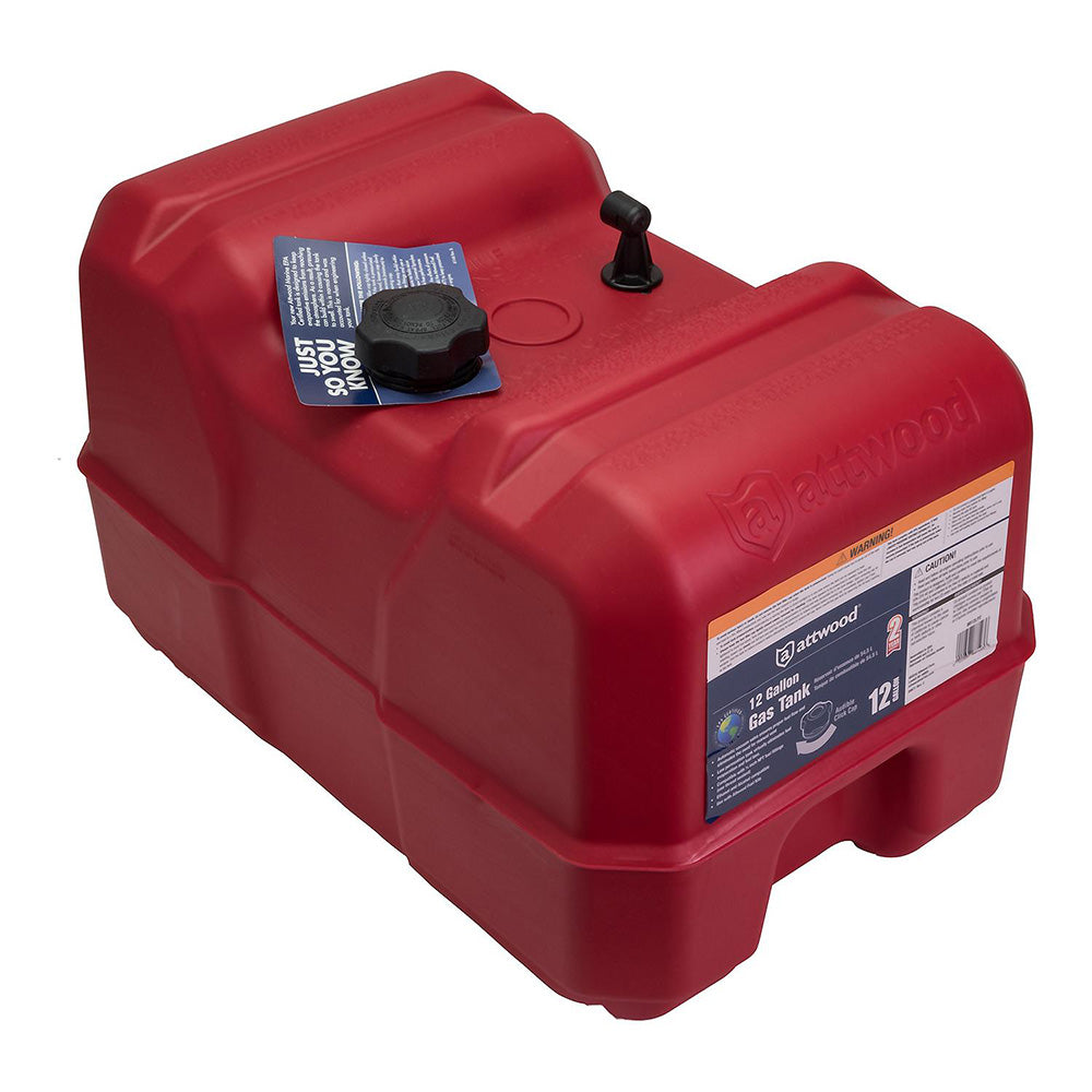 Attwood Portable Fuel Tank - 12 Gallon w/o Gauge - Deckhand Marine Supply