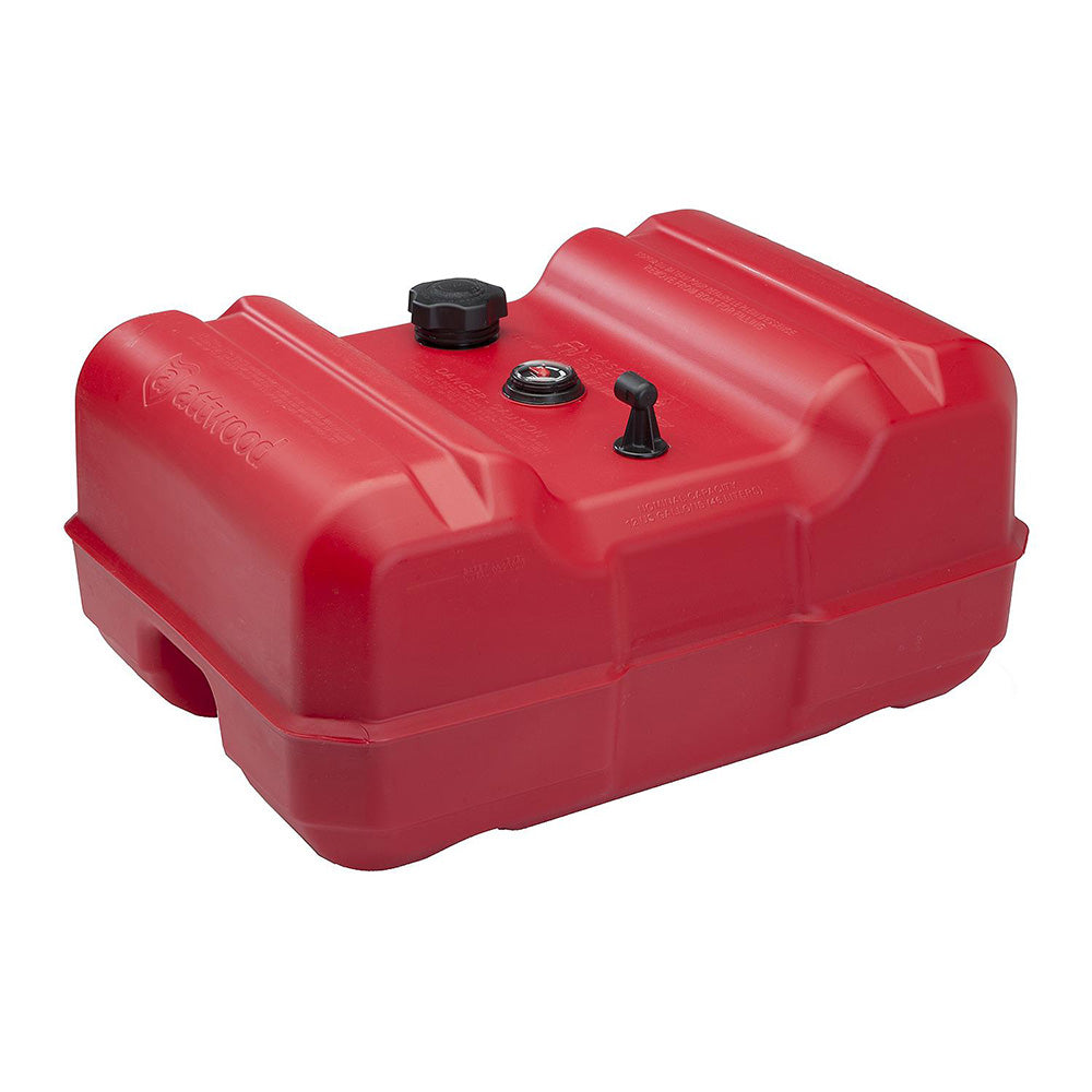 Attwood Portable Low Profile Fuel Tank - 12 Gallon w/Gauge - Deckhand Marine Supply