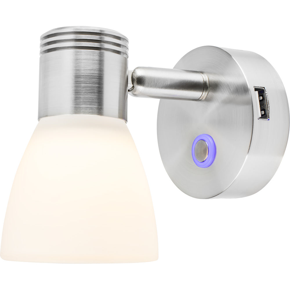 Sea-Dog Cabin Reading Light w/Touch Dimmer  USB Port - Deckhand Marine Supply