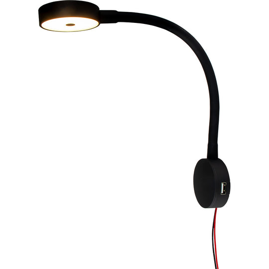 Sea-Dog LED Flex Neck Day/Night Light w/USB Socket - Red  White Light - Deckhand Marine Supply