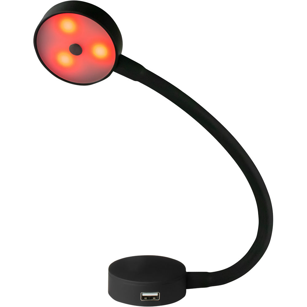 Sea-Dog LED Flex Neck Day/Night Light w/USB Socket - Red  White Light - Deckhand Marine Supply