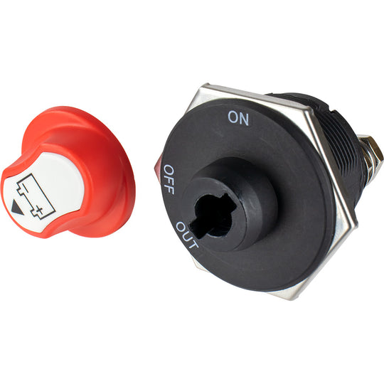 Sea-Dog Mini Battery Switch Key w/Removable Knob - 32V  300A - Deckhand Marine Supply