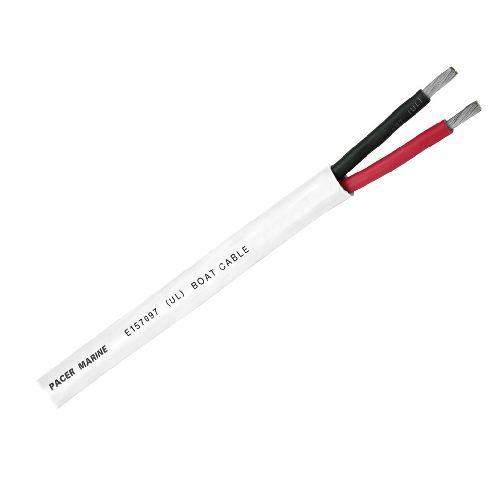 Pacer Round Duplex 2 Conductor Cable - 100' - 14/2 AWG - Round Cable - Red, Black - Deckhand Marine Supply