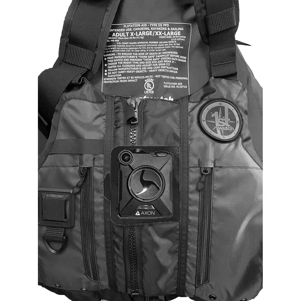 First Watch AV-1000 Kayak Style Duty PFD - Black - M/L - Deckhand Marine Supply