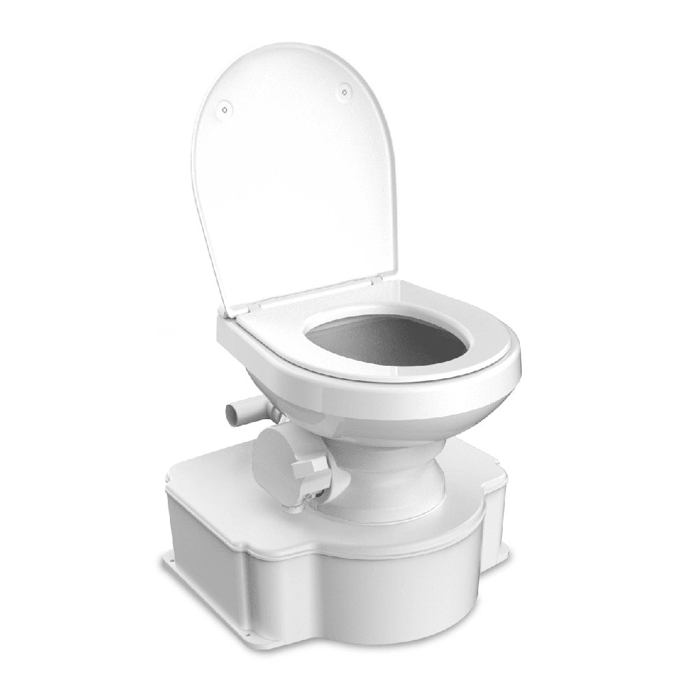 Dometic White M65 Marine Gravity Toilet - Standard Seat Size w/Foot Pedal - Deckhand Marine Supply
