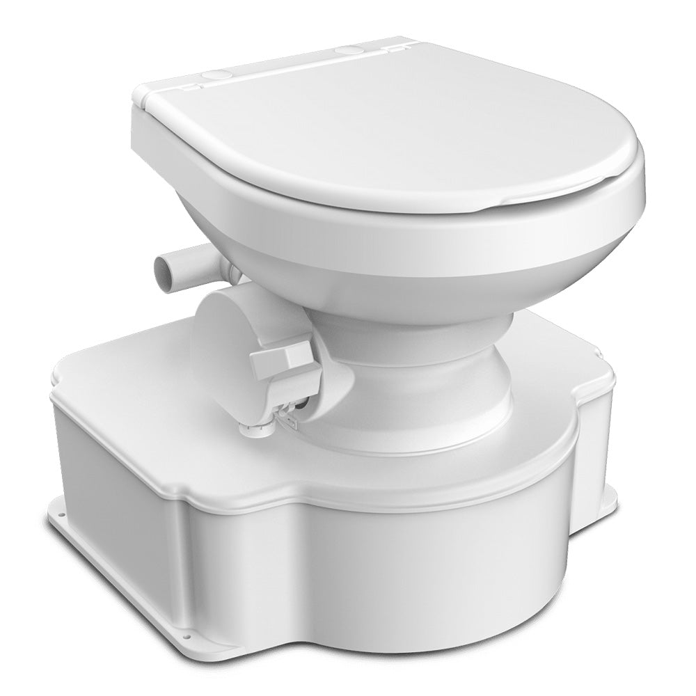Dometic White M65 Marine Gravity Toilet - Standard Seat Size w/Foot Pedal - Deckhand Marine Supply