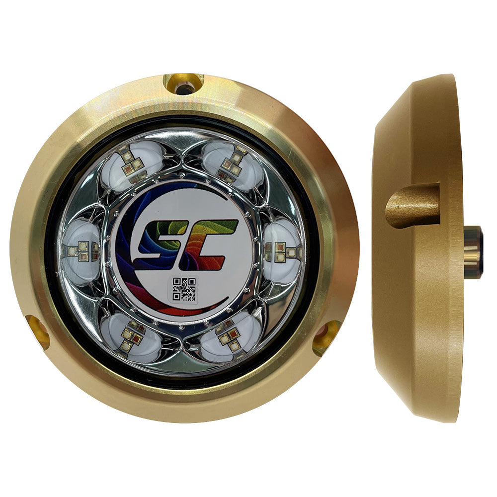 Shadow-Caster SC3 Series CC (Full Color Change) Bronze Surface Mount Underwater Light - Deckhand Marine Supply