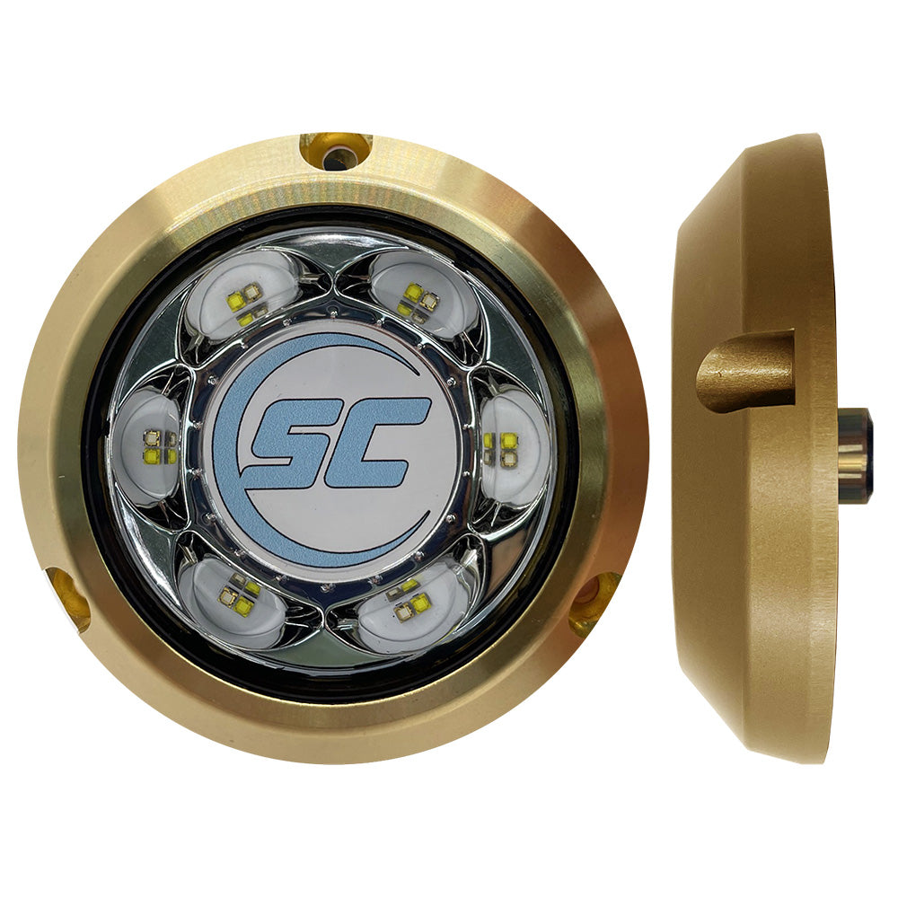 Shadow-Caster SC3 Series Bimini Blue Bronze Surface Mount Underwater Light - Deckhand Marine Supply