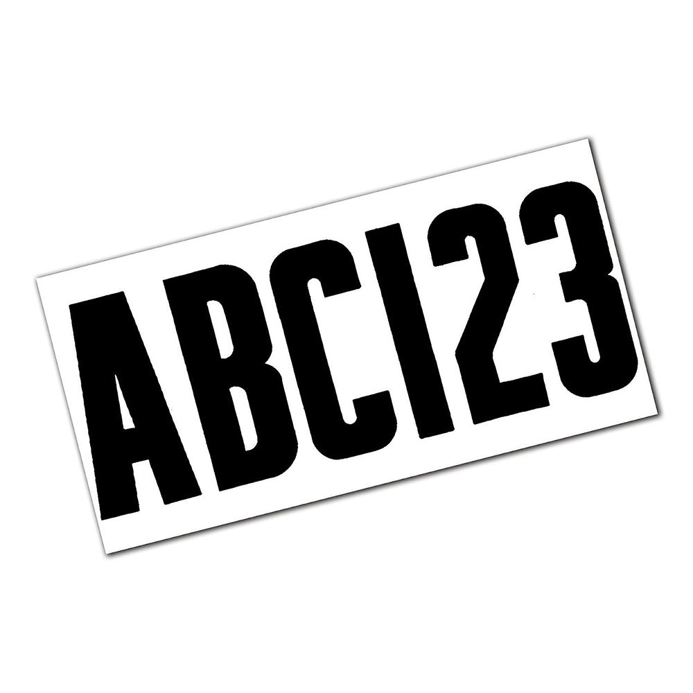 Attwood Letter  Number Kit - Black - Deckhand Marine Supply