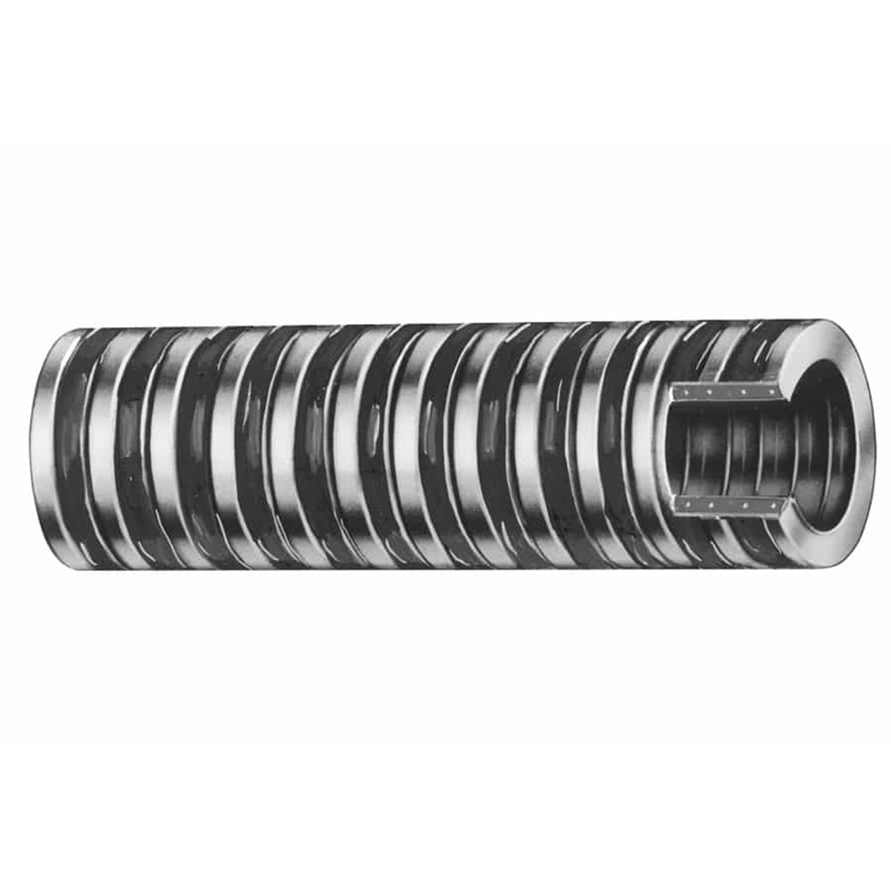 Trident Marine 1-1/8" x 50 Heavy Duty PVC Bilge  Livewell Hose (FDA) - Clear w/Black Helix - Deckhand Marine Supply