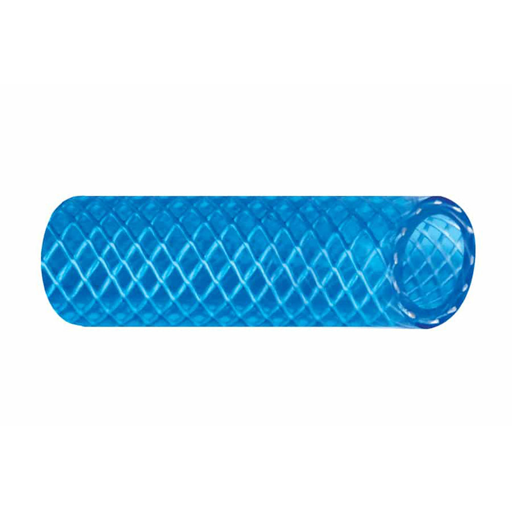 Trident Marine 5/8" x 50 Boxed Reinforced PVC (FDA) Cold Water Feed Line Hose - Drinking Water Safe - Translucent Blue - Deckhand Marine Supply